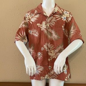 Men’s Caribbean silk blend SS shirt, size XL